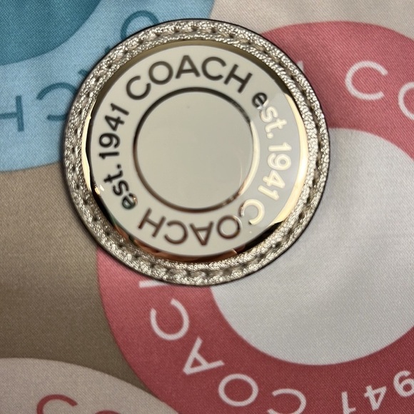 Coach Soho Sateen Multi-Color Circles Snaphead Tote w/Gold Trim No A1281-F19196 - Picture 2 of 16